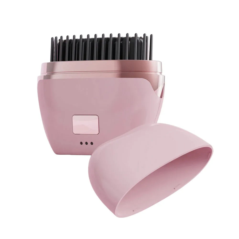 Rechargeable Electric Hair Straightening Brush