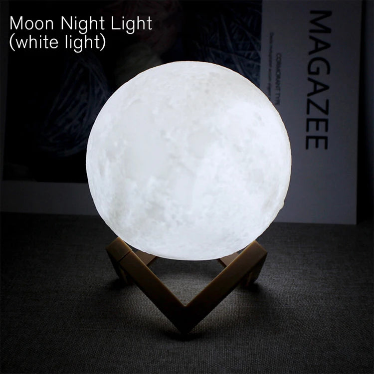 LED Moon & Galaxy Night Light – Birthday Gift & Bedroom Decor