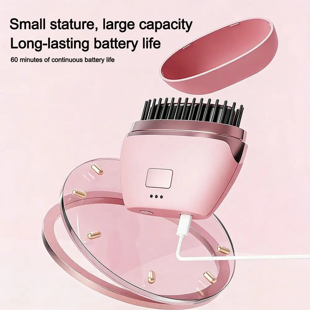 Rechargeable Electric Hair Straightening Brush