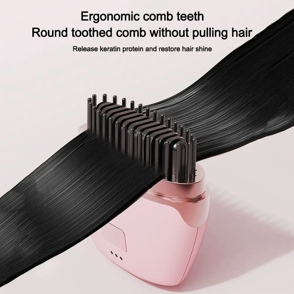 Rechargeable Electric Hair Straightening Brush