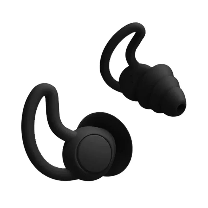 3-Layer Silicone Ear Plugs for Sleep & Swim