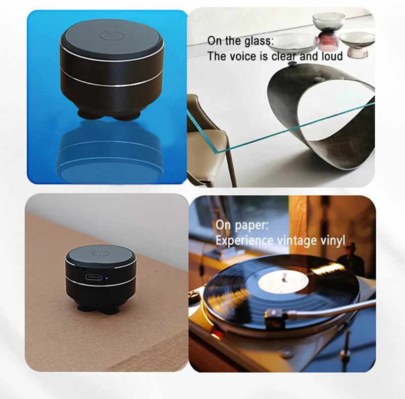 Bone Conduction Wireless Speaker with TWS & Enhanced Bass